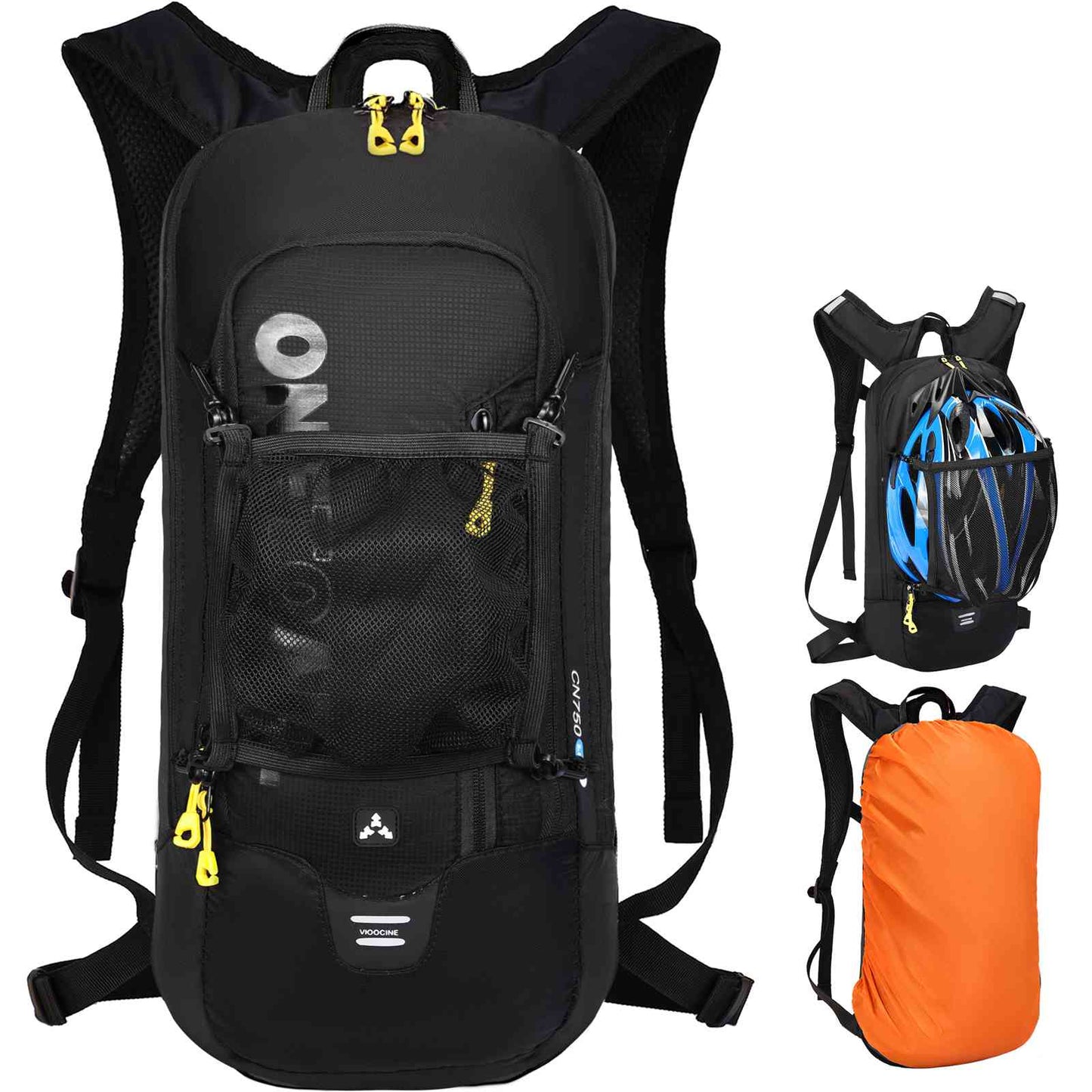 LOCAL LION Cycling Backpack for Men with Rain Cover, Breathable & Lightweight Mountain Bike Bag