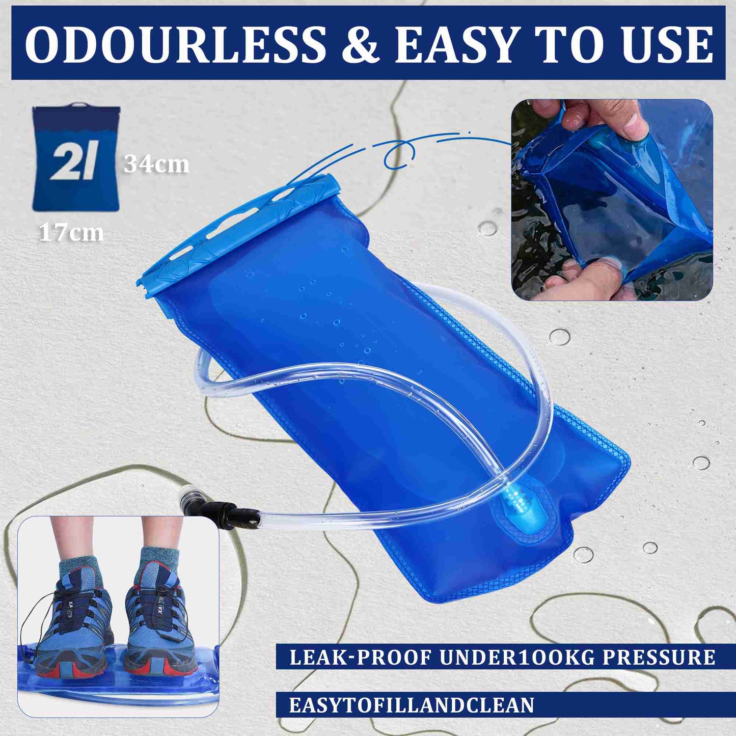 LOCAL LION Hydration Backpack 10L, Waterproof Rucksack with Raincover and Helmet Cover