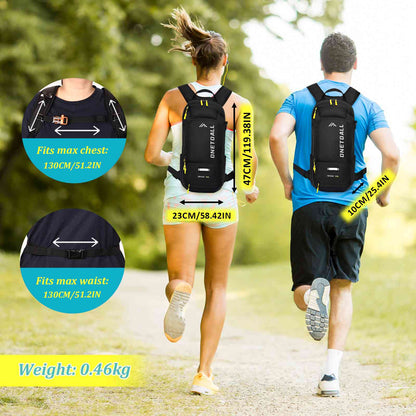 LOCAL LION Hydration Backpack 10L, Waterproof Rucksack with Raincover and Helmet Cover