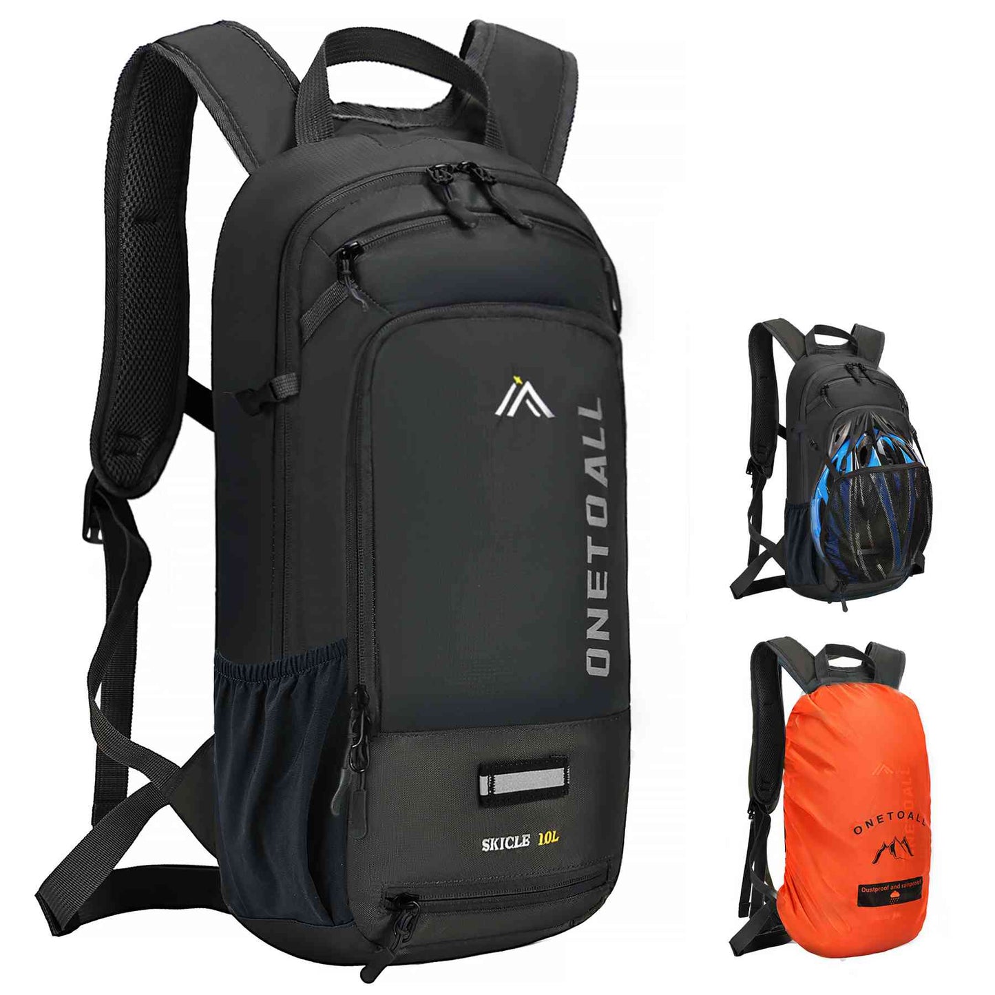 LOCAL LION Hydration Backpack 10L, Waterproof Rucksack with Raincover and Helmet Cover