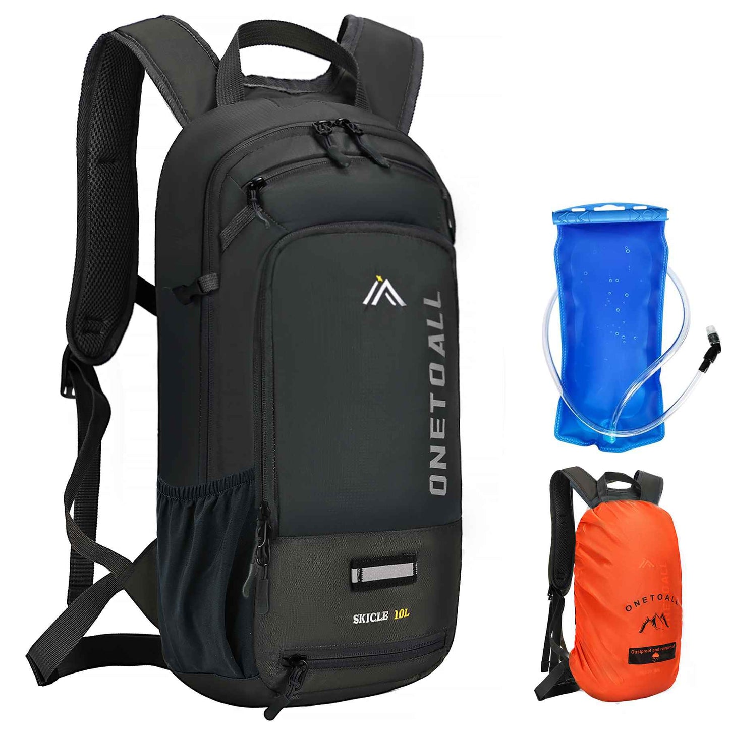 LOCAL LION Hydration Backpack 10L, Waterproof Rucksack with Raincover and Helmet Cover
