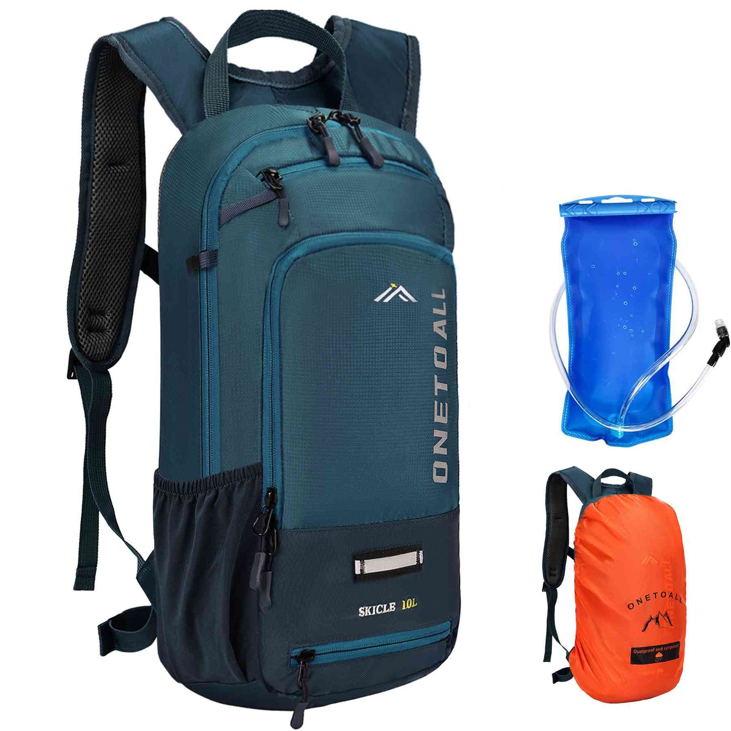 LOCAL LION Hydration Backpack 10L, Waterproof Rucksack with Raincover and Helmet Cover