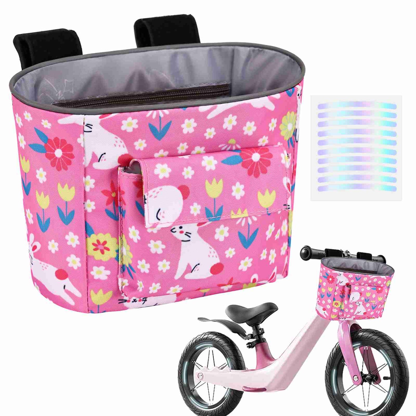 LOCAL LION Kids Bike Basket, Bike Handlebar Bag