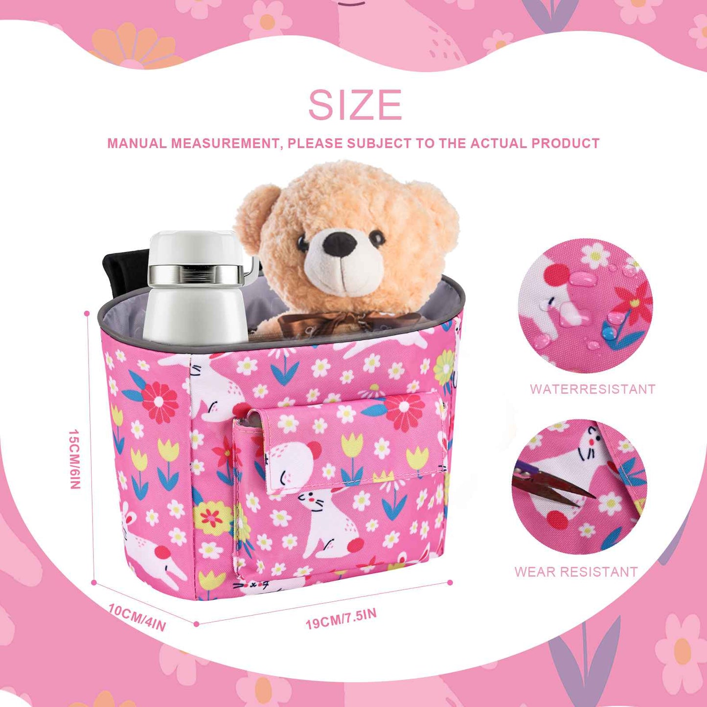 LOCAL LION Kids Bike Basket, Bike Handlebar Bag