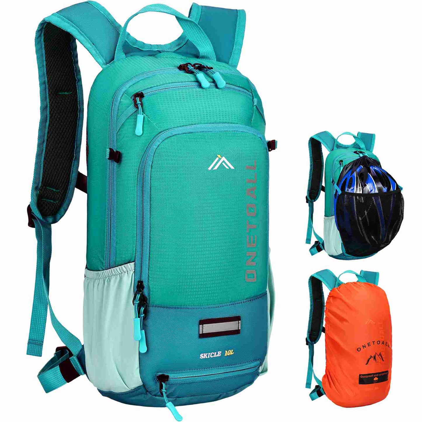 LOCAL LION Hydration Backpack 10L, Waterproof Rucksack with Raincover and Helmet Cover