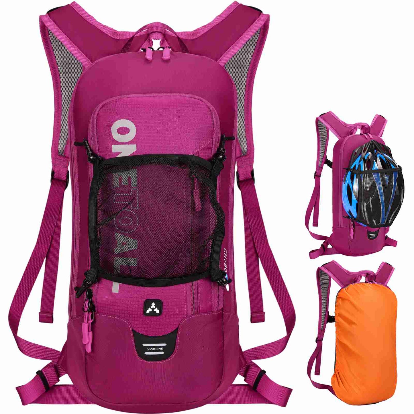 LOCAL LION Cycling Backpack for Men with Rain Cover, Breathable & Lightweight Mountain Bike Bag