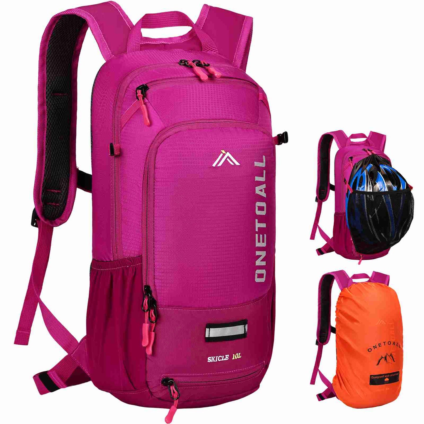 LOCAL LION Hydration Backpack 10L, Waterproof Rucksack with Raincover and Helmet Cover