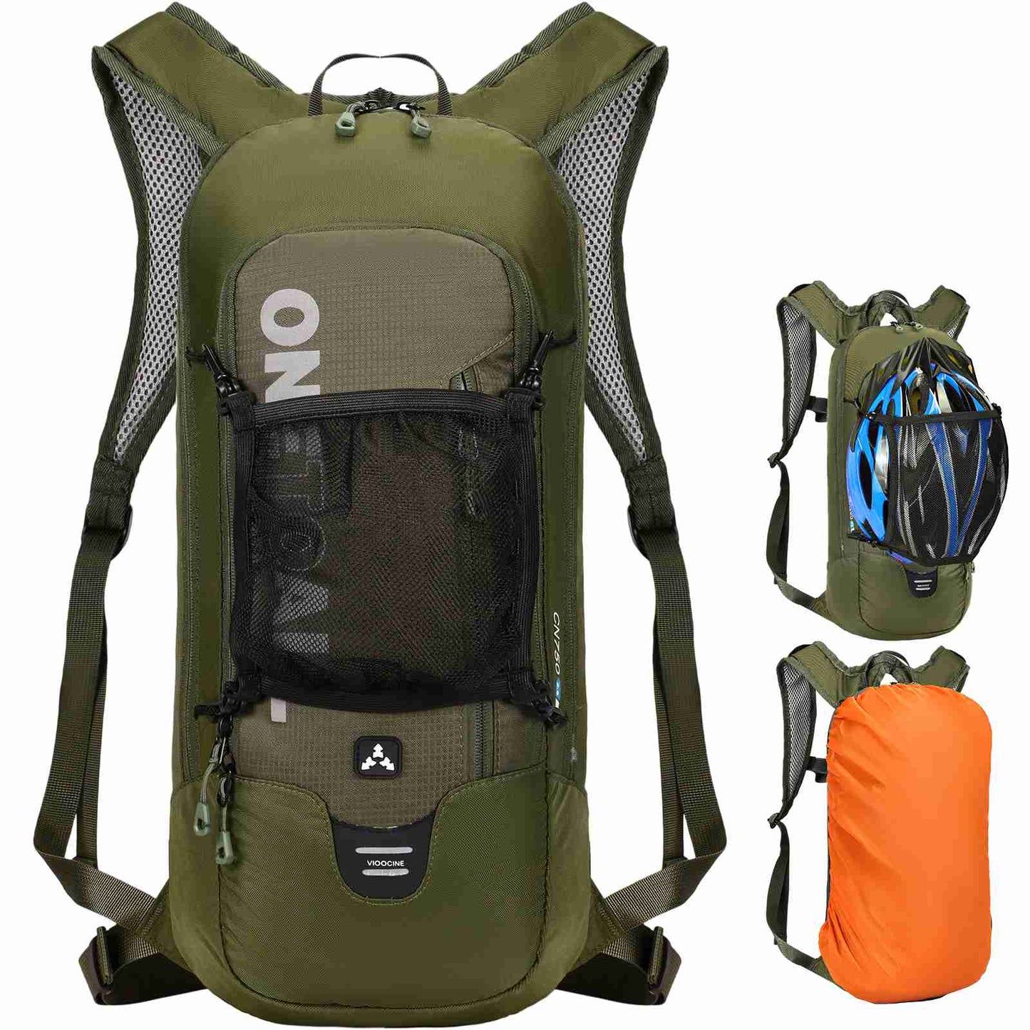 LOCAL LION Cycling Backpack for Men with Rain Cover, Breathable & Lightweight Mountain Bike Bag